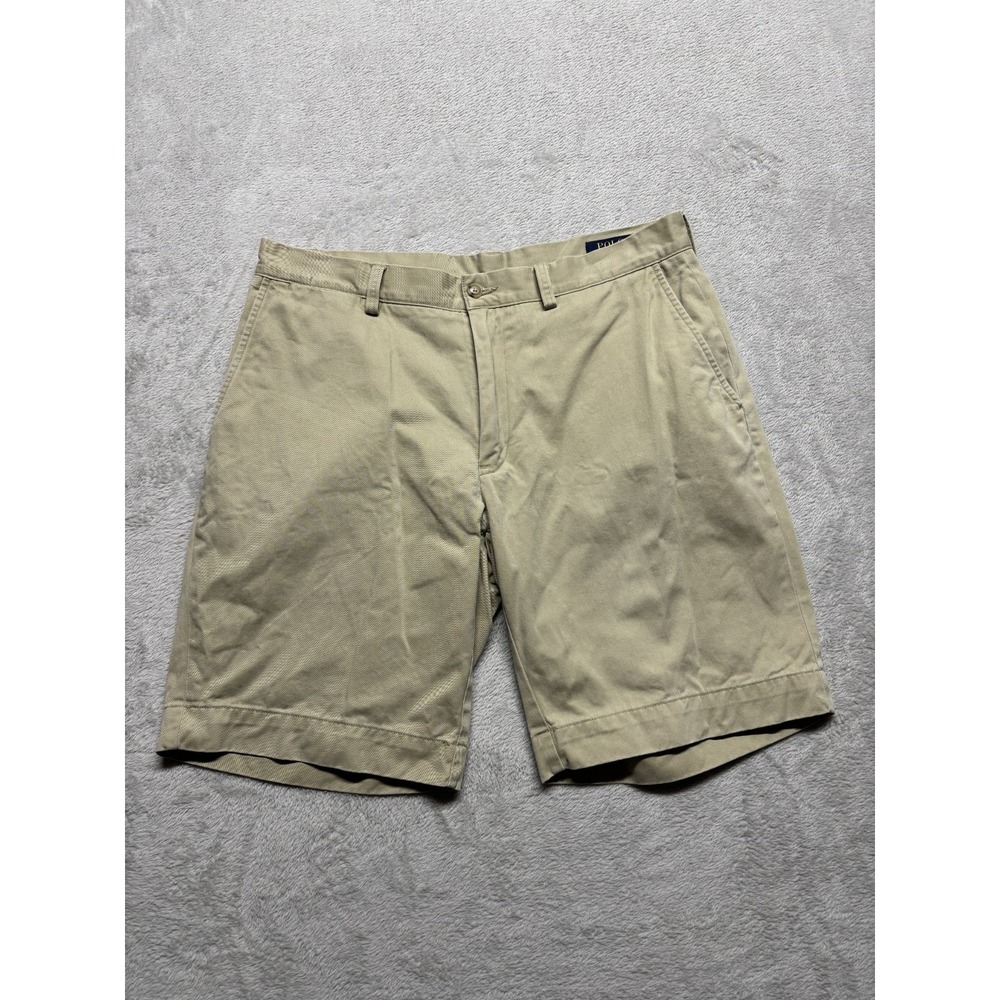Polo Ralph Lauren Men's 33 Classic Fit 9" Khaki Tan Cotton Twill Chino Shorts